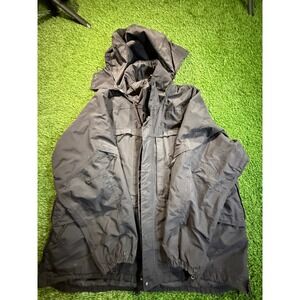 5.11 Tactical Series Black Hooded Water Resistant Jacket Men's Large